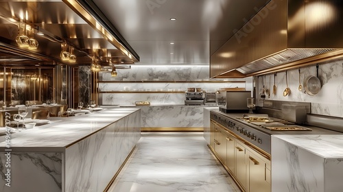 Wallpaper Mural Modern luxury restaurant kitchen interior design. Torontodigital.ca