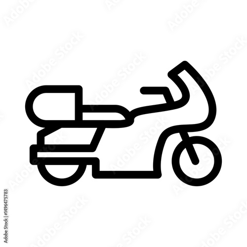 touring motorcycle icon