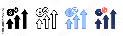 Roi icon sheet multiple style collection