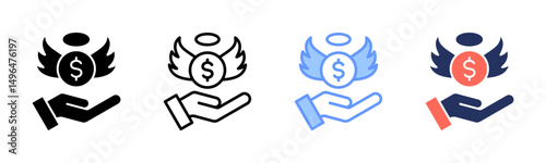 Angel Investor icon sheet multiple style collection