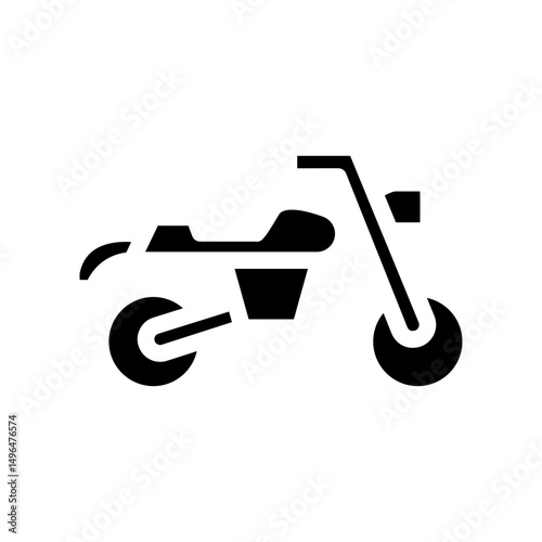 retro motorcycle icon