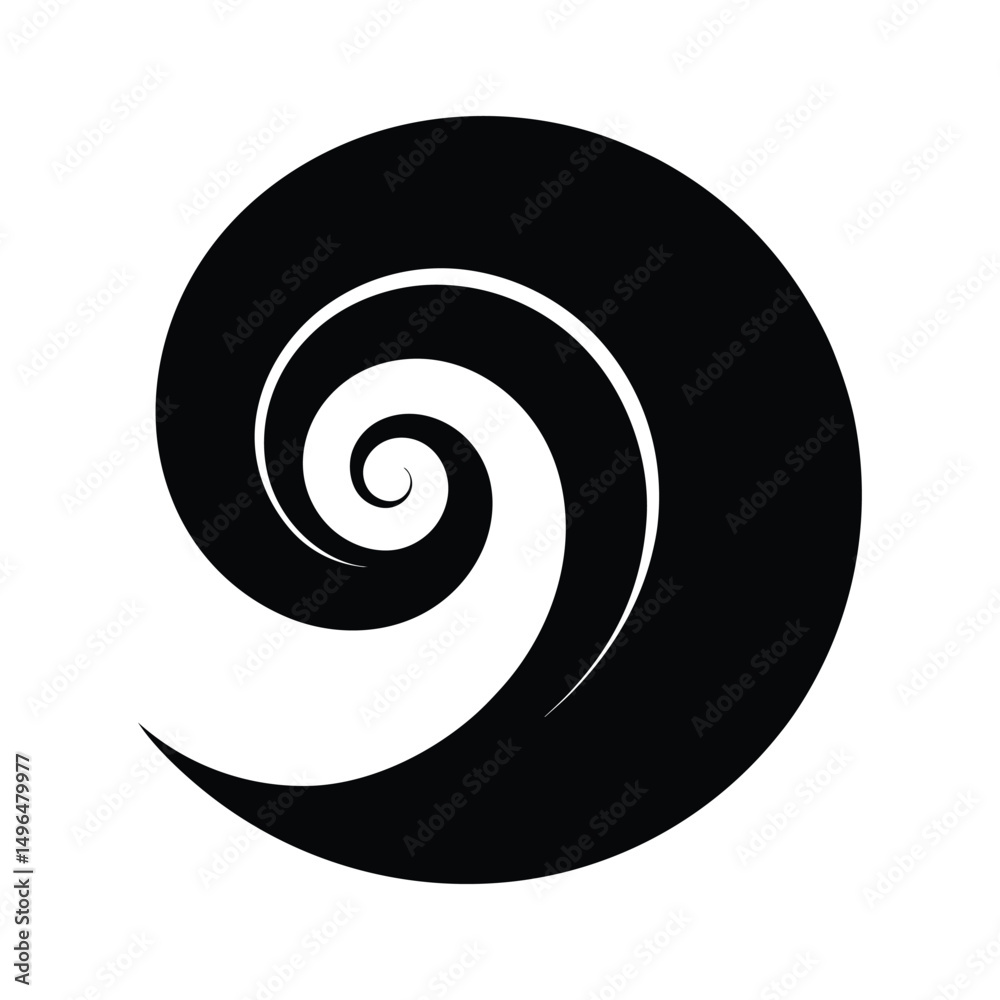 Fototapeta premium Spiral Poster Vector Design