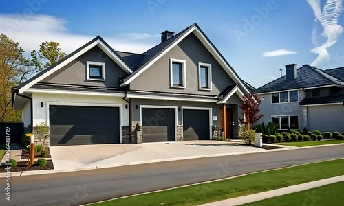 Modern Newly Constructed Home in a Contemporary Residential Neighborhood