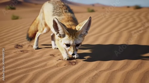 Fennec Fox in the Sahara Desert A Stunning Wildlife Encounter