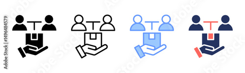 Onboarding icon sheet multiple style collection