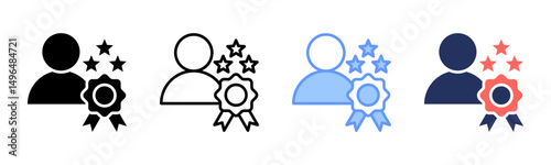 Customer Loyalty icon sheet multiple style collection