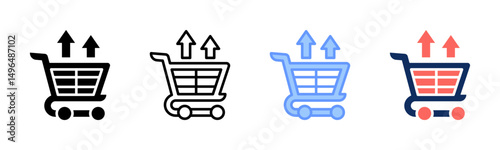 Upselling icon sheet multiple style collection