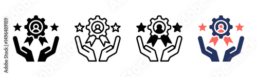 Proficiency icon sheet multiple style collection