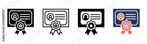 Credential icon sheet multiple style collection