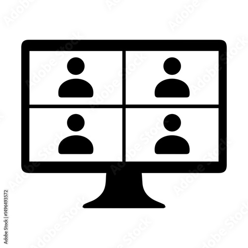 meeting glyph icon