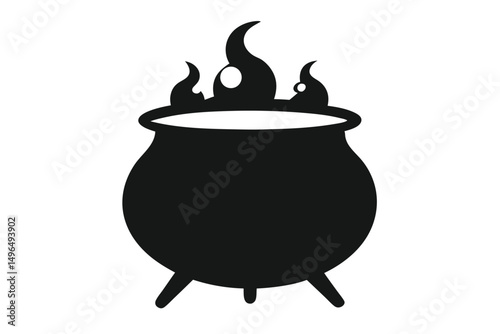 halloween pot with fire