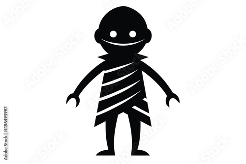  halloween vector illustration of a cartoon penguin