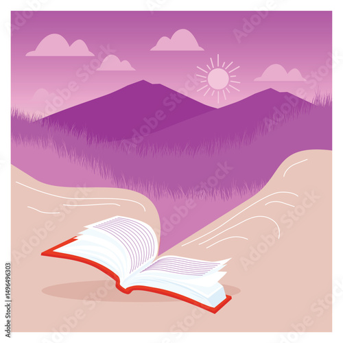 Getting lost in a Open Book with Dream Away Concept.