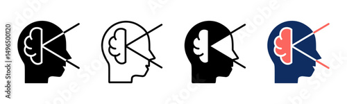 Self Awareness icon sheet multiple style collection