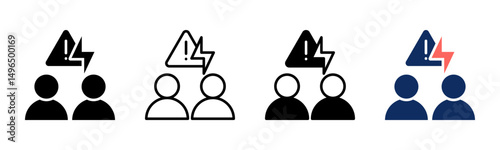 Conflict Resolution icon sheet multiple style collection