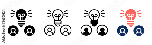 Inspirational icon sheet multiple style collection