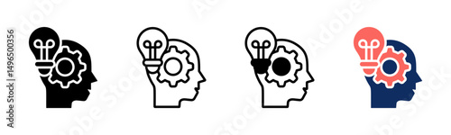 Innovation icon sheet multiple style collection