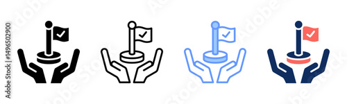 Milestone icon sheet multiple style collection