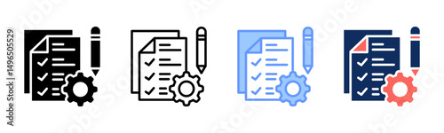 Preparation icon sheet multiple style collection