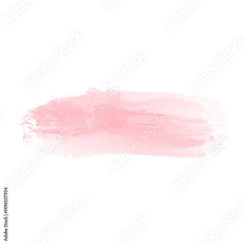 pink ink brush strokes in various shapes and textures. Hand-painted elements including thick lines. PNG