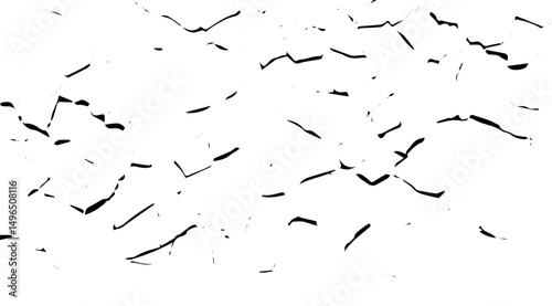 Fine Cracked Lines Texture on White Background for Subtle Distressed and Vintage Effects