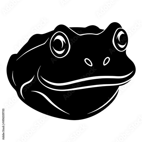 cartoon frog vector illustration