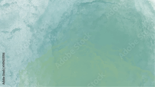 Green watercolor background with copyspace for your design. vector.