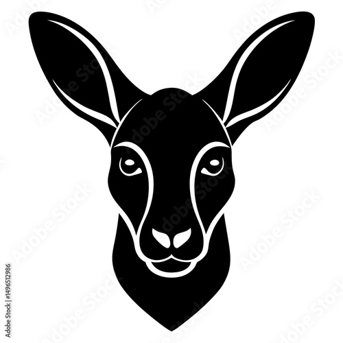 vector illustration of a donkey