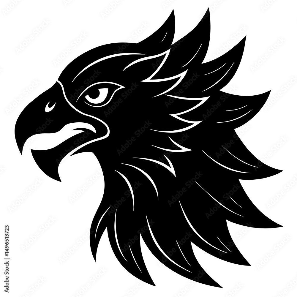 Fototapeta premium eagle tattoo vector