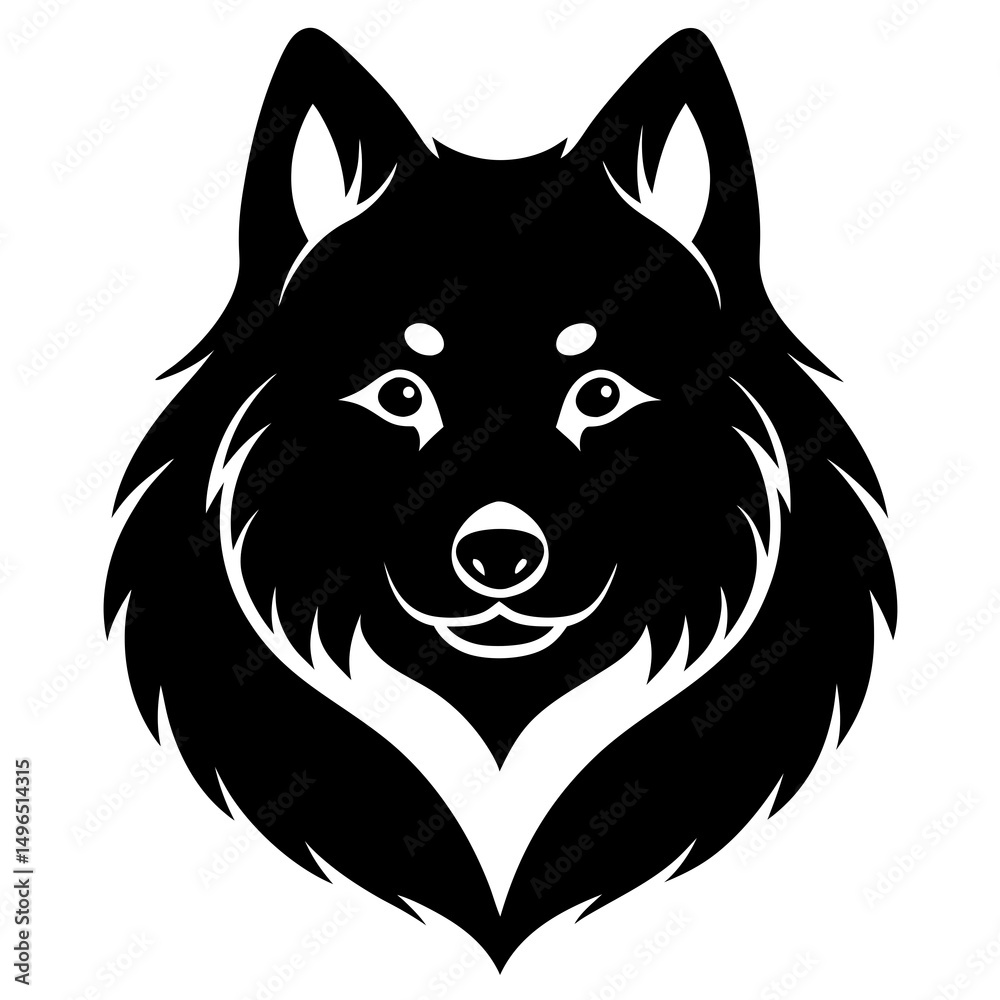 Fototapeta premium wolf head tattoo
