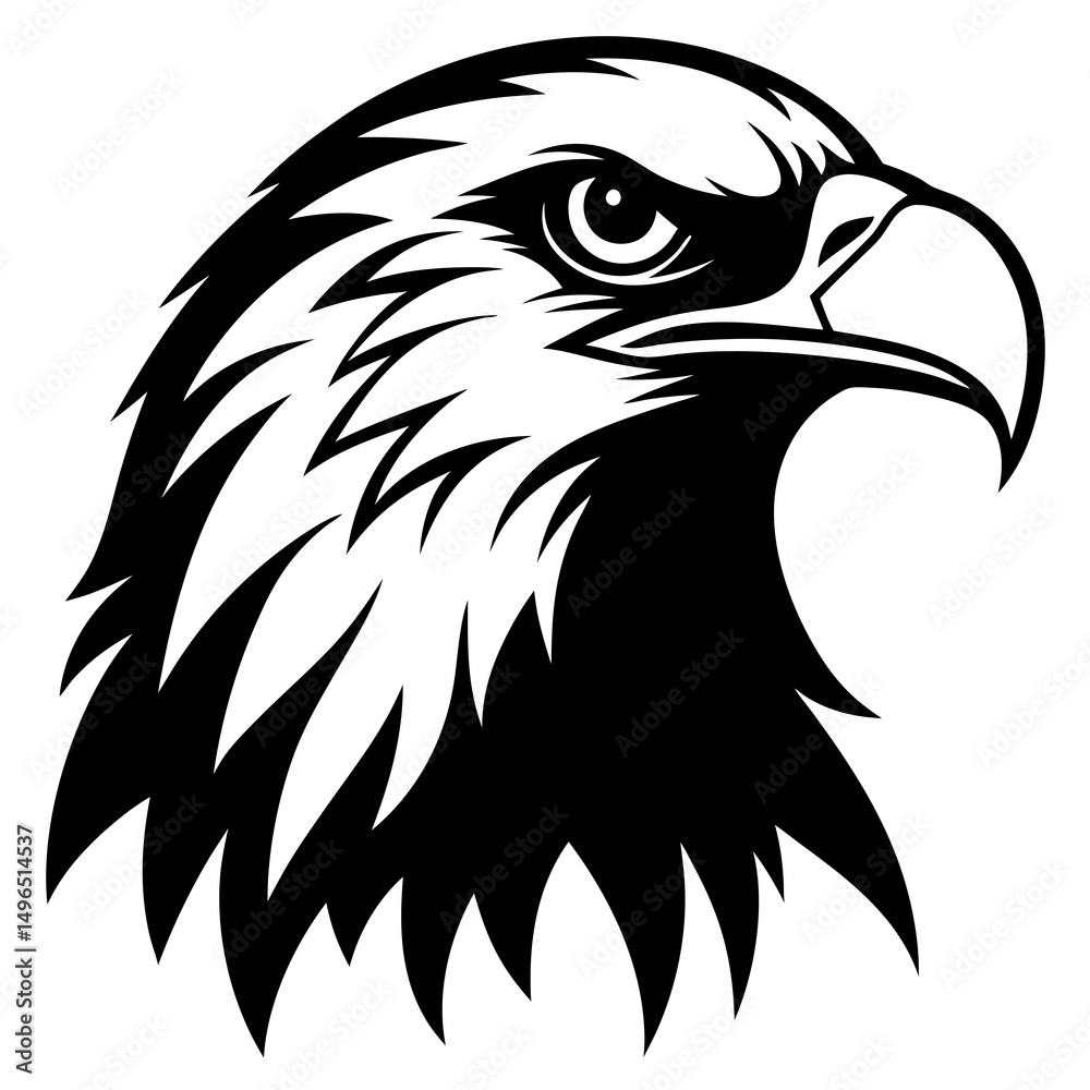 Obraz premium eagle head vector