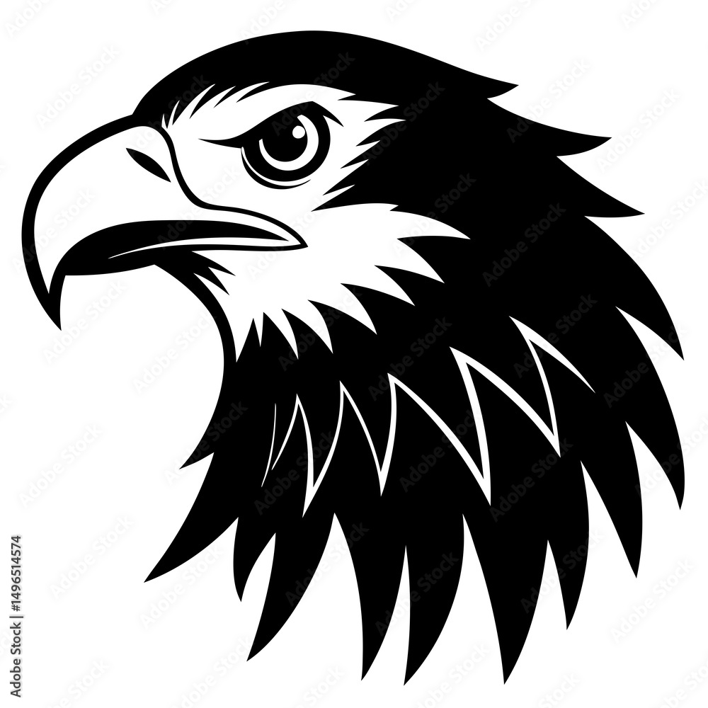 Obraz premium eagle head vector