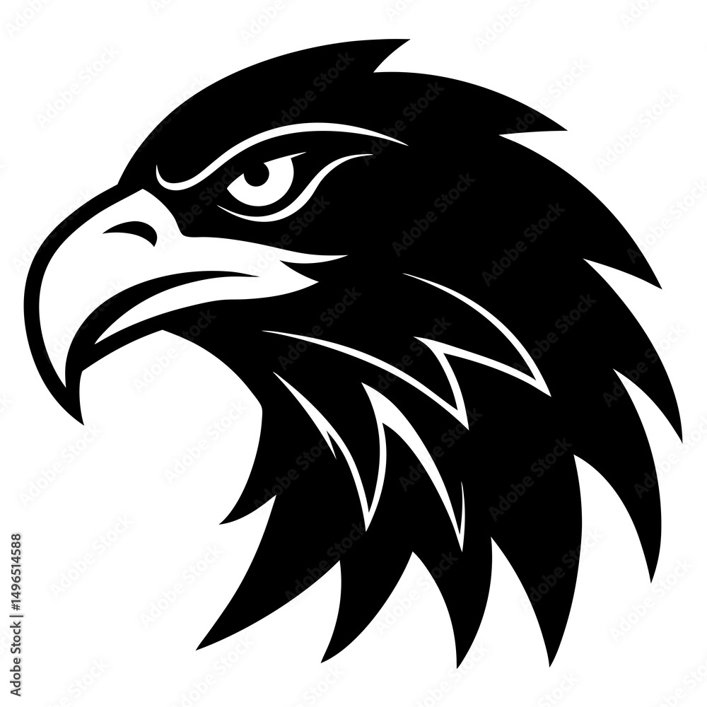 Fototapeta premium eagle head vector