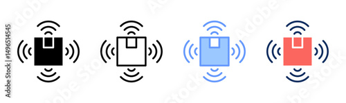 Distribution icon sheet multiple style collection