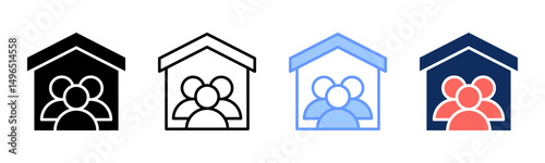 Household icon sheet multiple style collection