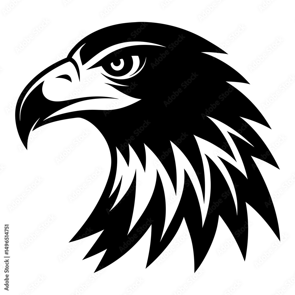 Fototapeta premium eagle head vector illustration