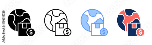 Gdp icon sheet multiple style collection