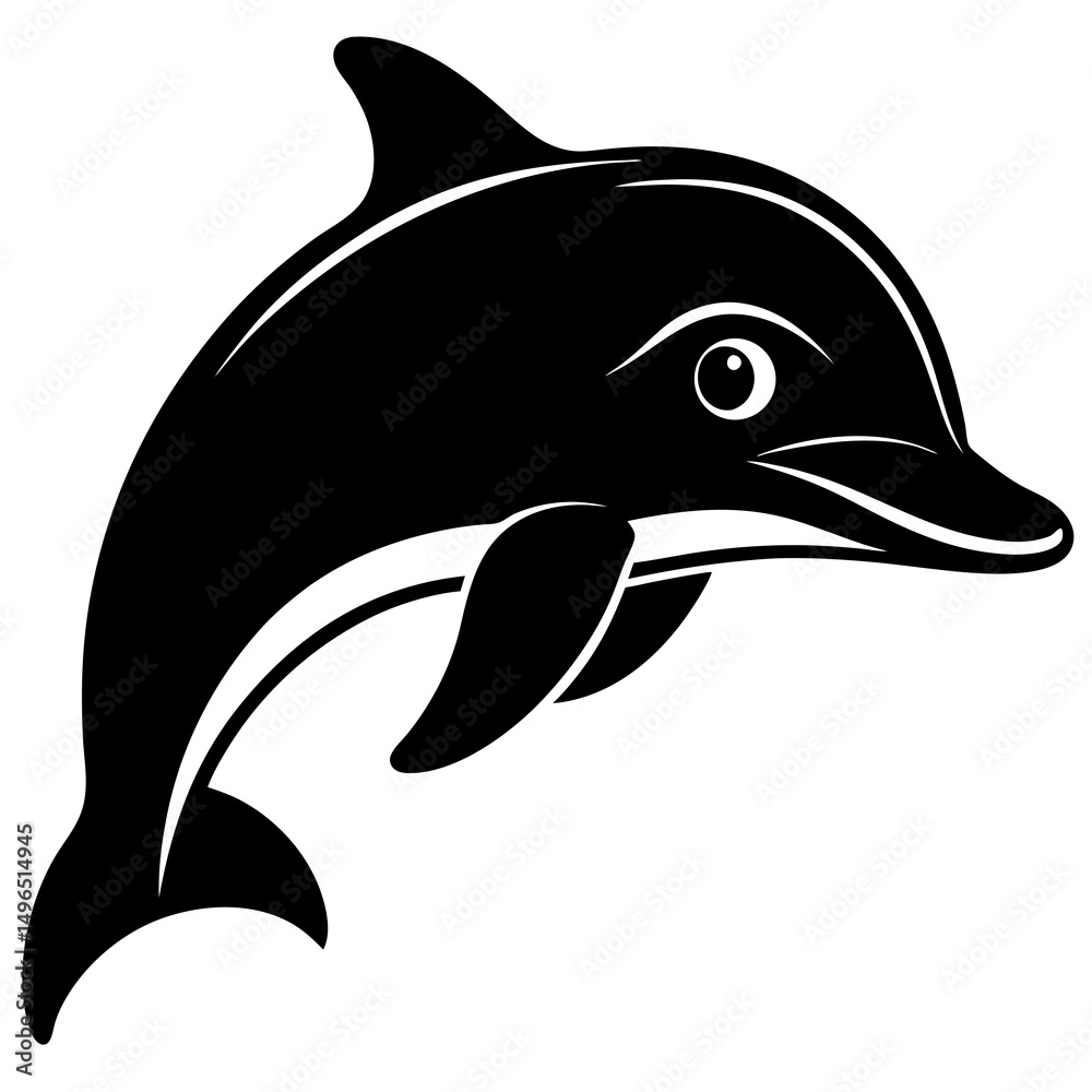 Obraz premium dolphin isolated on white