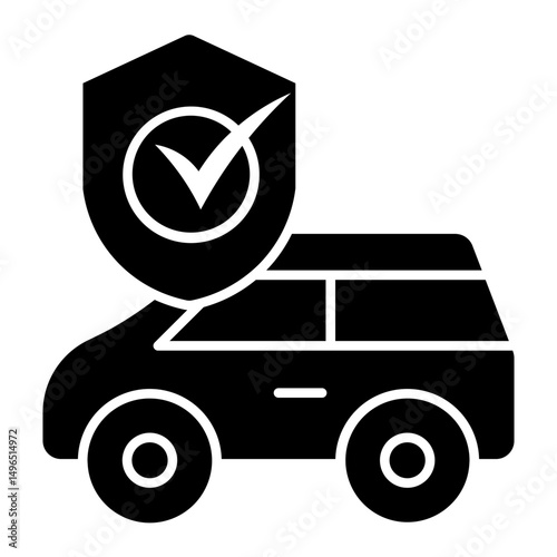 car insurance Solid icon