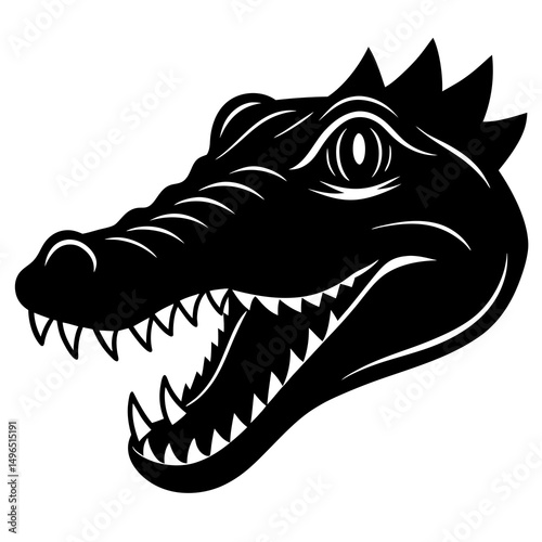 cartoon crocodile head