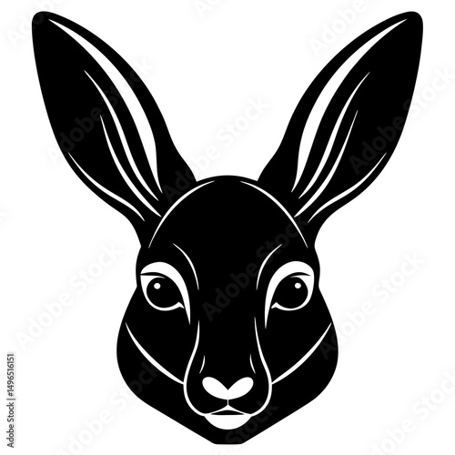 vector illustration of a donkey