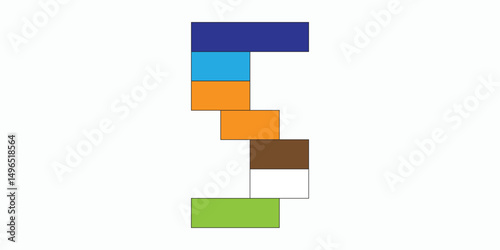 angka mosaik warna-warni yang dibuat dengan balok dan minifigur pada latar belakang putih. Konstruksi buatan tangan dengan set mainan warna-warni.