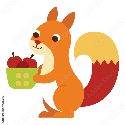 squirrel with acorn