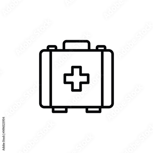 firs aid kit icon vector