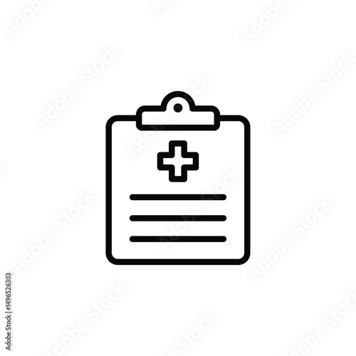 medical report icon vector.