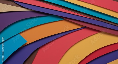 Wallpaper Mural Abstract Background Colorful Pixelated Paper Curves Torontodigital.ca