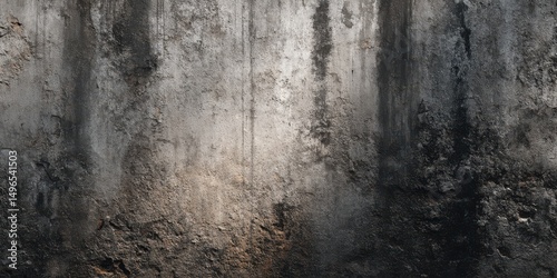 Dark and Grungy Textured Concrete Wall Surface