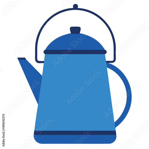 blue tea kettle