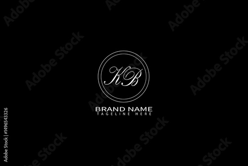 Elegant KB Monogram Logo Design | Luxury Brand Initials Emblem