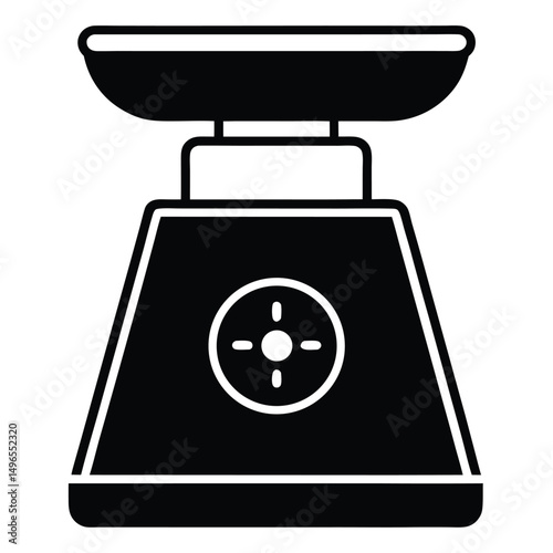 vector illustration of a weight scale
